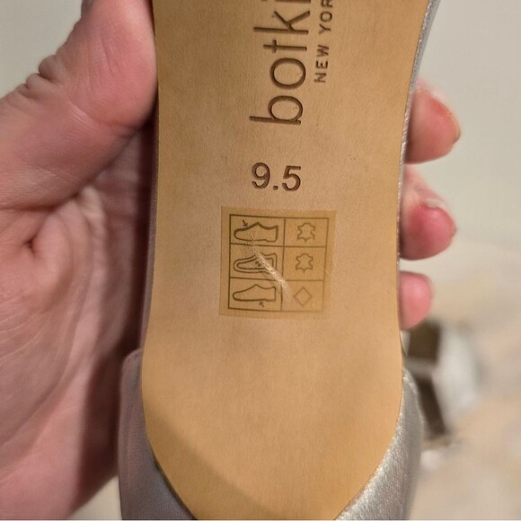 Botkier Anna Silver Leather Ankle Strap High-Heel Sandals 9.5 - Picture 10 of 13